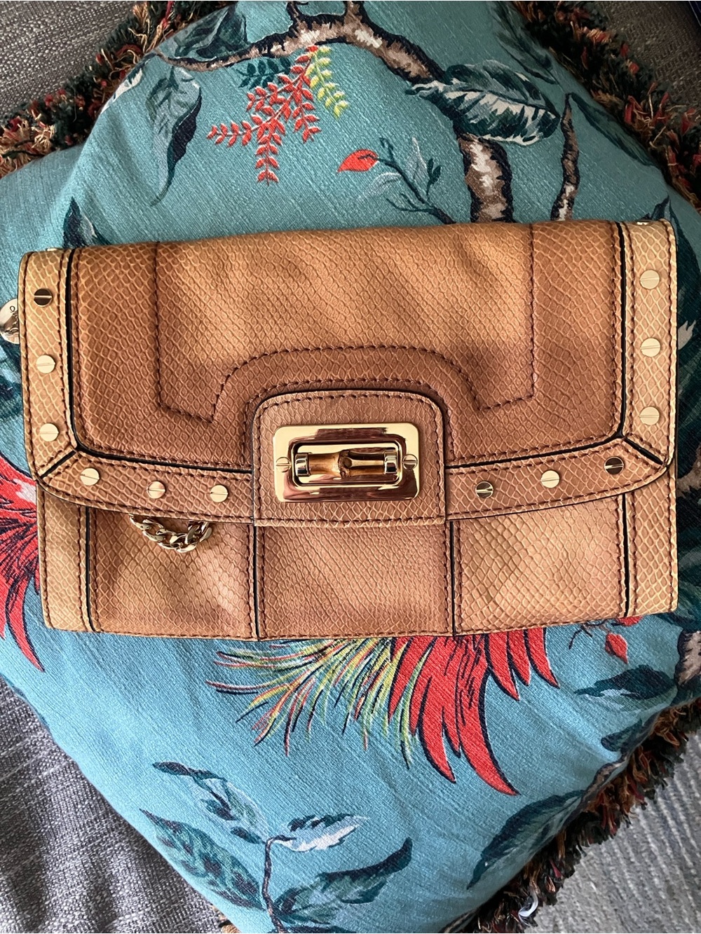 Classy Milly Leather 365$ Purse NWT
